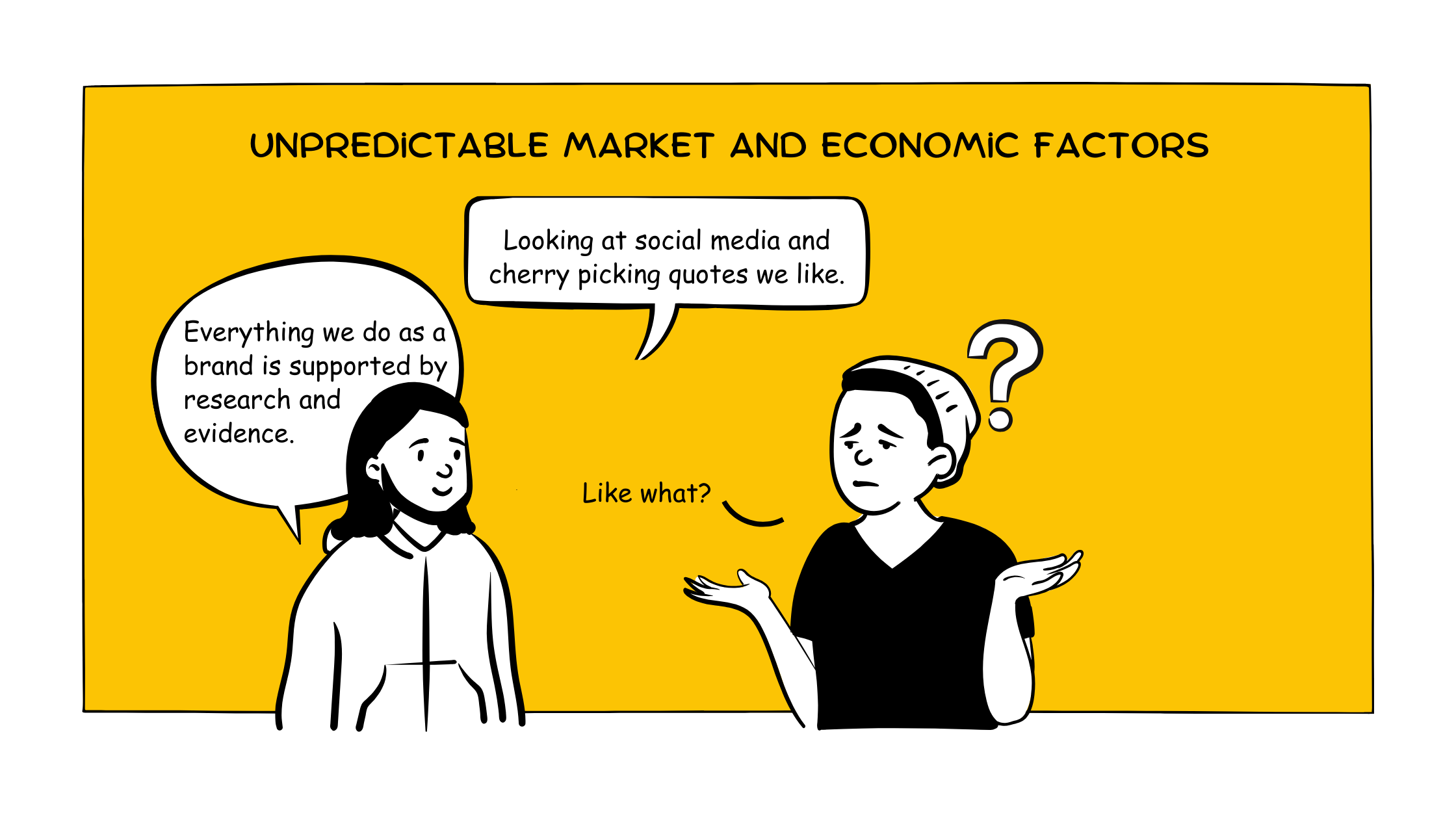 Unpredictable market and economic factors